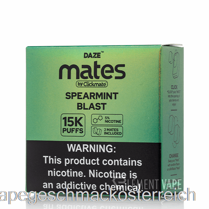 7 Daze Mate Pods Spearmint Blast Vape Geschmack